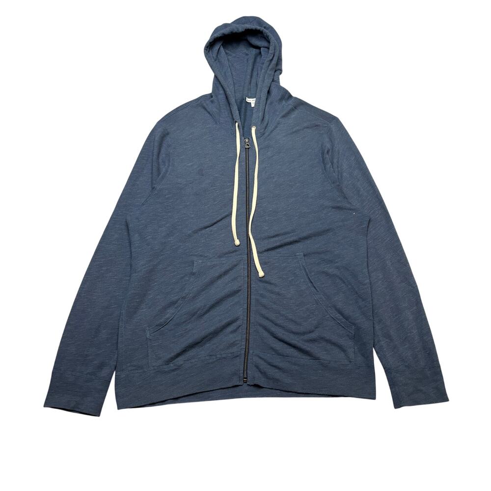 Standard James Perse Vintage French Terry Zip Up Hoodie Men's 3/L Quiet Luxury